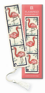 Flamingo - Cross Stitch Bookmark Kit