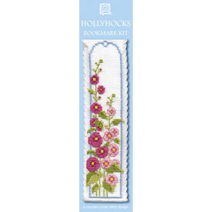 Hollyhocks - Cross Stitch Bookmark Kit