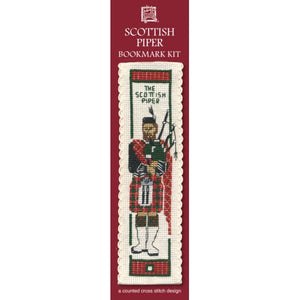 Scottish Piper - Cross Stitch Bookmark Kit
