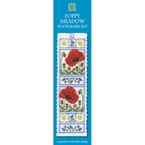 Poppy Meadow - Cross Stitch Bookmark Kit