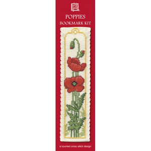 Poppies - Cross Stitch Bookmark Kit