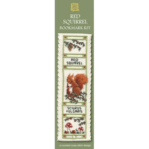 Red Squirrel - Cross Stitch Bookmark Kit