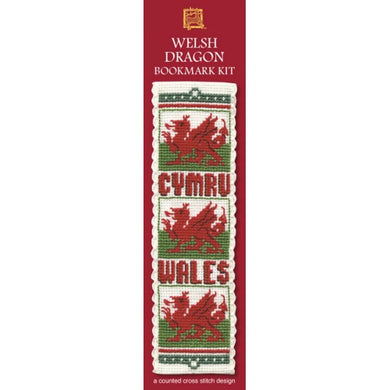 Welsh Dragon - Cross Stitch Bookmark Kit