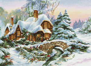 Winter Scene Cross Stitch Kit