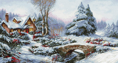 Winter Landscape Cross Stitch Kit