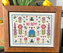 Load image into Gallery viewer, Bee Happy Cross Stitch Kit