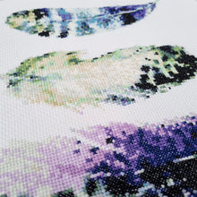 Load image into Gallery viewer, Boho Feathers Cross Stitch Kit