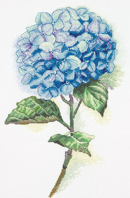 Blue Hydrangea Cross Stitch Kit