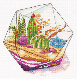 Plant Terrarium Cross Stitch Kit