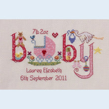 Load image into Gallery viewer, Baby Girl Cross Stitch Kit