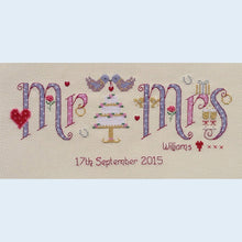 Load image into Gallery viewer, Mr &amp; Mrs Cross Stitch Kit