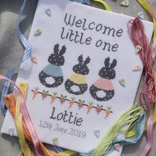 Load image into Gallery viewer, Bunny Baby Cross Stitch Kit