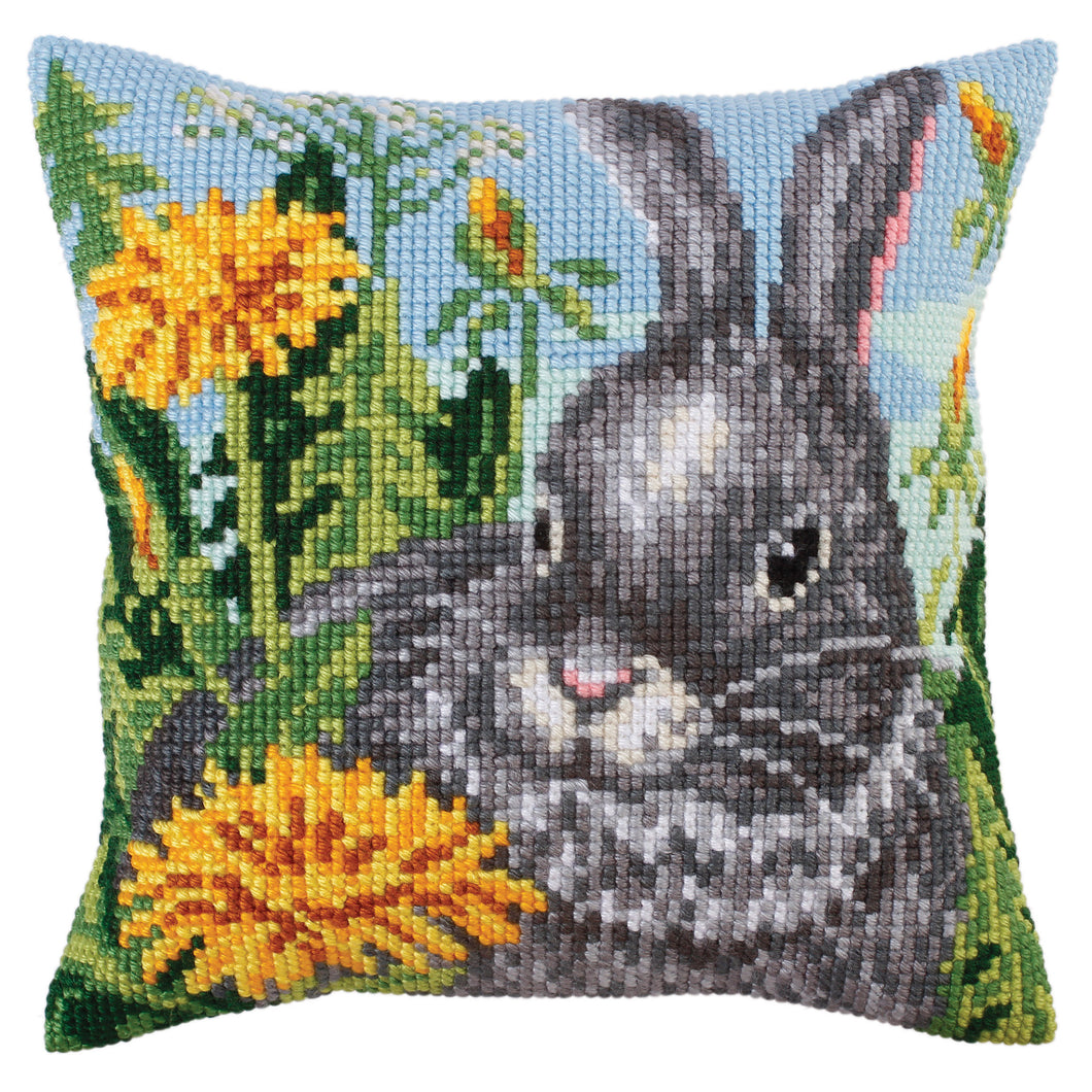 Sun Dandelions (Rabbit) - Cross Stitch Cushion Front Kit