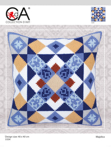 Majolica - Cross Stitch Cushion Front Kit