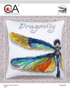 Dragonfly - Cross Stitch Cushion Front Kit