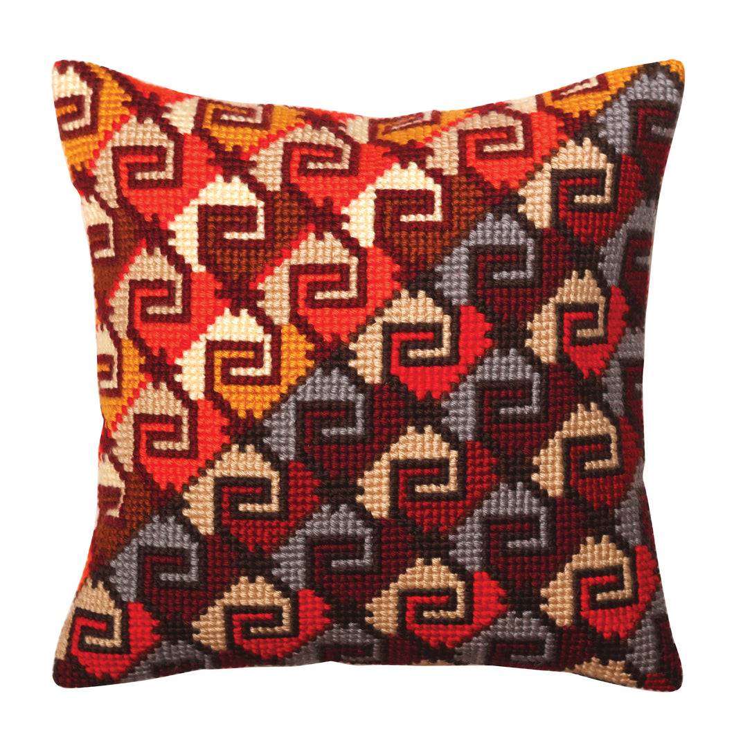 Peruvian Ornament - Cross Stitch Cushion Front Kit