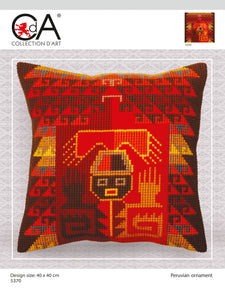 Peruvian Ornament - Cross Stitch Cushion Front Kit
