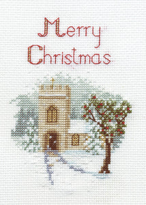 The Church - Christmas Card Cross Stitch Kit