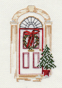 Christmas Door - Christmas Card Cross Stitch Kit