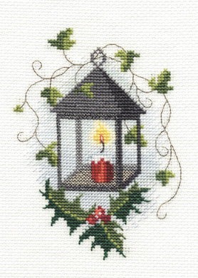 Lantern - Christmas Card Cross Stitch Kit