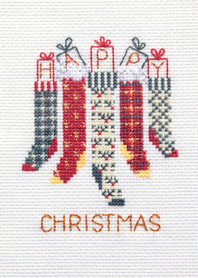 Christmas Stockings - Christmas Card Cross Stitch Kit