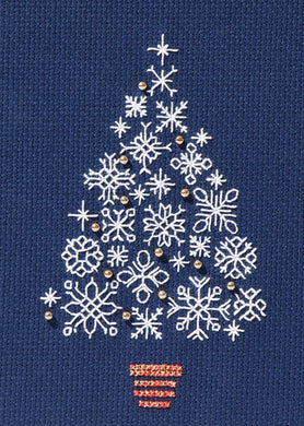 Snowflake Tree - Christmas Card Cross Stitch Kit