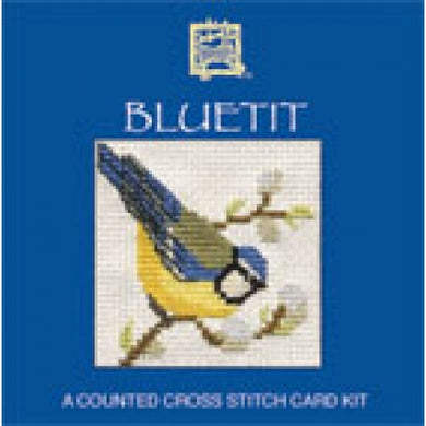 Blue Tit - Cross Stitch Mini Card Kit