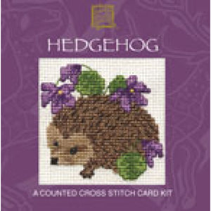 Hedgehog - Cross Stitch Mini Card Kit