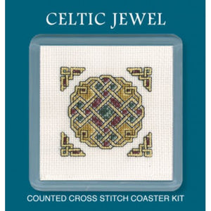 Celtic Jewel Coaster - Cross Stitch Coaster Kit