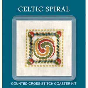 Celtic Spiral Coaster - Cross Stitch Coaster Kit