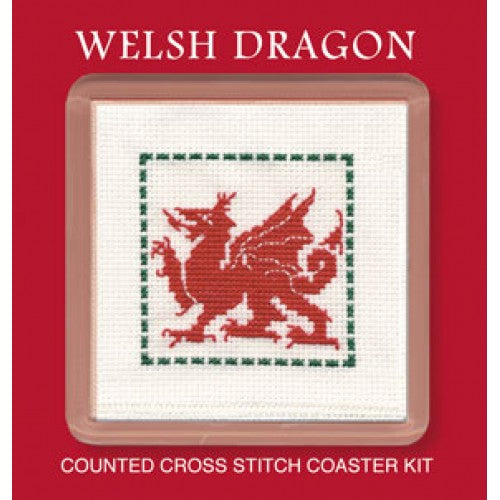 Welsh Dragon - Cross Stitch Coaster Kit