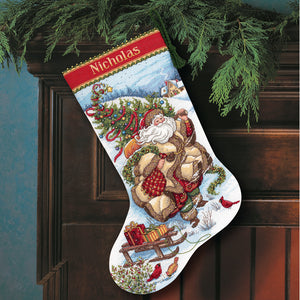 Santa's Journey - Stocking Cross Stitch Kit