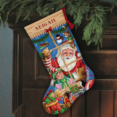 Santa's Toy - Stocking Cross Stitch Kit