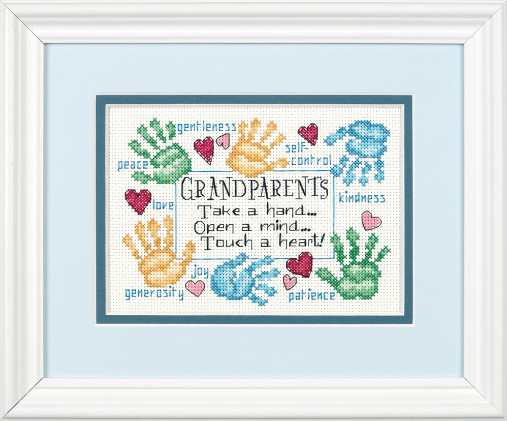 Grandparents Touch a Heart Cross Stitch Kit