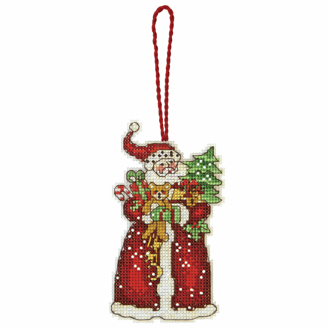 Santa - Christmas Ornament Cross Stitch Kit