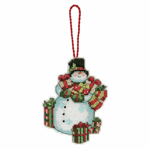 Snowman - Christmas Ornament Cross Stitch Kit