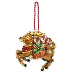 Reindeer - Christmas Ornament Cross Stitch Kit