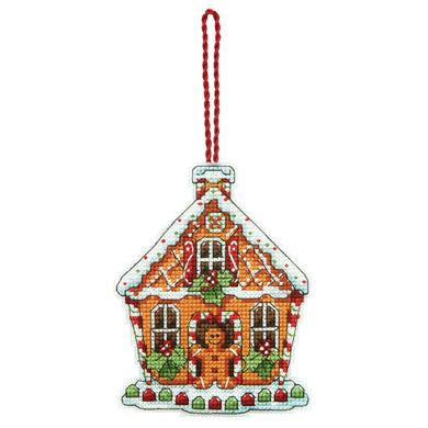 Gingerbread House - Christmas Ornament Cross Stitch Kit