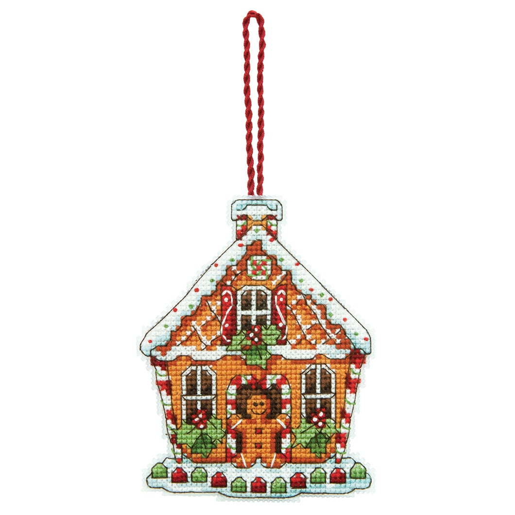 Gingerbread House - Christmas Ornament Cross Stitch Kit