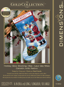 Holiday Glow Stocking Cross Stitch Kit