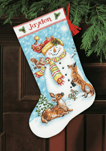 Load image into Gallery viewer, Winter Friends Stocking Cross Stitch Kit