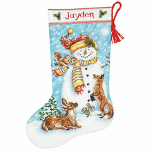 Load image into Gallery viewer, Winter Friends Stocking Cross Stitch Kit