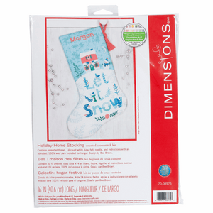 Holiday Home Stocking Cross Stitch Kit