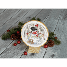 Load image into Gallery viewer, Joyful Snow Globe Cross Stitch Kit