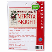 Load image into Gallery viewer, Merry and Bright Cross Stitch Kit