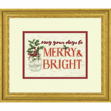 Load image into Gallery viewer, Merry and Bright Cross Stitch Kit