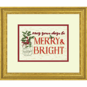 Merry and Bright Cross Stitch Kit