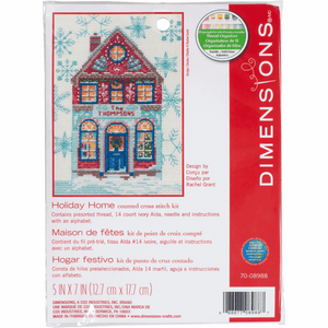 Holiday Home Cross Stitch Kit
