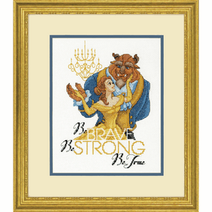 Beauty and the Beast - Be Brave Cross Stitch Kit