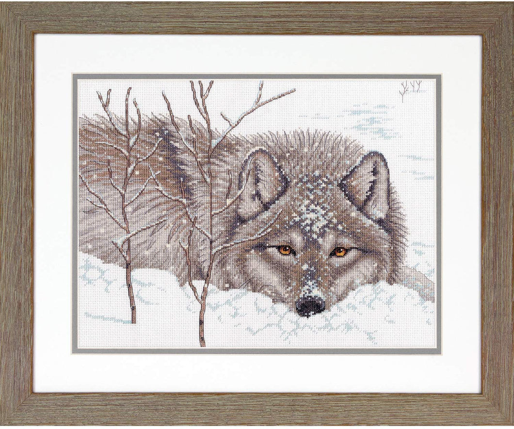 Snow Daze (Wolf) Cross Stitch Kit